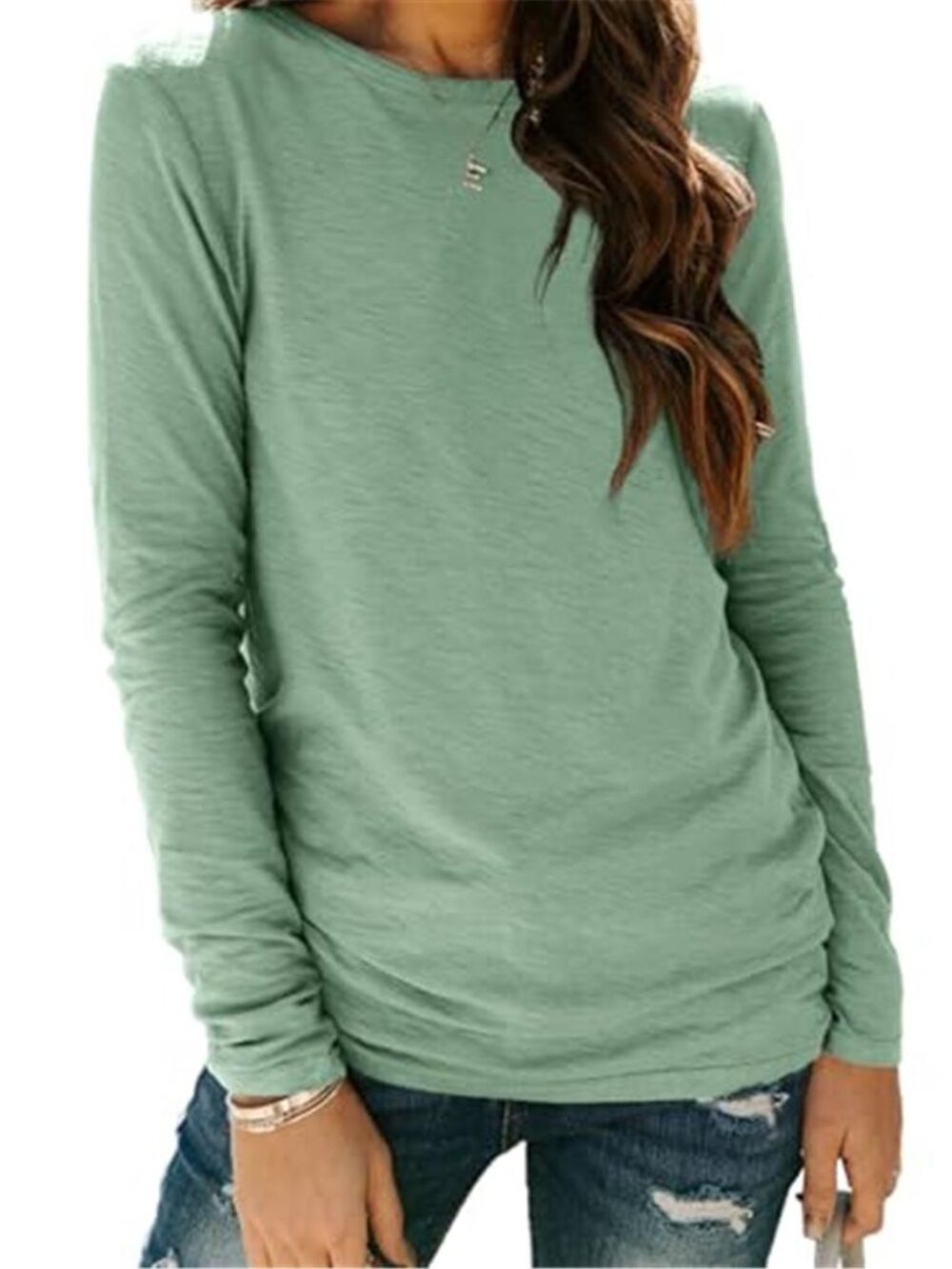 Womens Crewneck Blouse Short Sleeve Business Casual Work Office Top Shirt